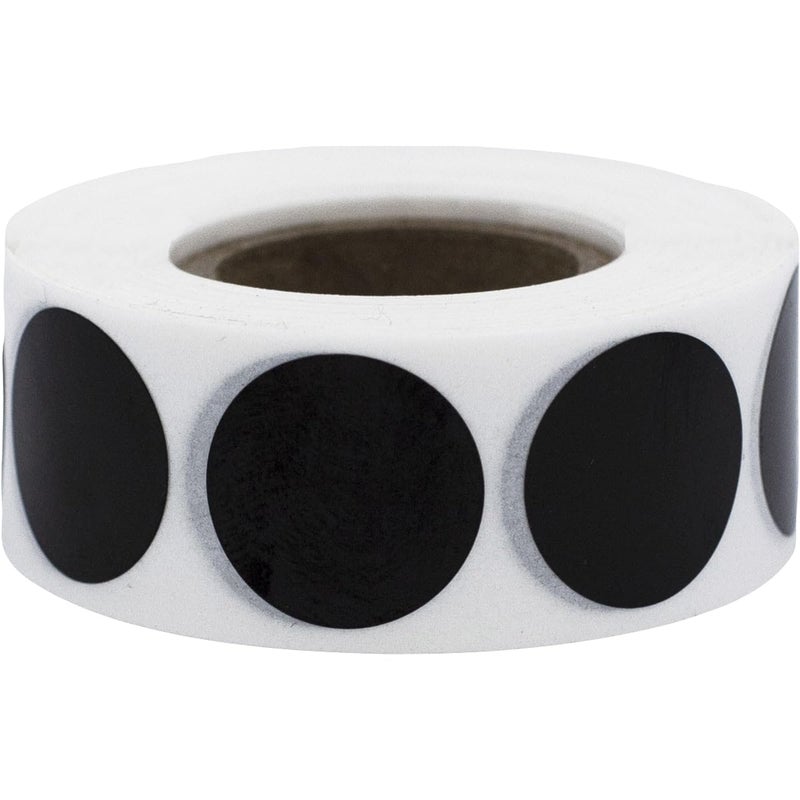 InStockLabels.com Black Semi-Gloss Round Stickers, 3/4" Inch, 500 Labels per Roll - Perfect for Color Coding, Inventory Management, and Custom Projects in Offices, Schools, and Homes - Image 3